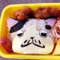 わらびもっちー's cooksnap of when they made 妖怪ウォッチ キャラ弁 マスターニャーダ.
