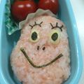 みみりゅ's cooksnap of when they made キャラ弁♪バーバパパ.