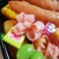 カツりん's cooksnap of when they made お弁当おかず♡お花ハム♪.