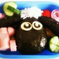 フレンチジャスミン's cooksnap of when they made ひつじのショーンのキャラ弁（≧∇≦）.