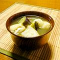 まりみぃ's cooksnap of when they made 油揚げと茄子のお味噌汁.
