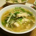 時花菜's cooksnap of when they made 鶏むね肉と水菜のみぞれうどん.
