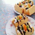 Ａｈ＊ｍｉ's cooksnap of when they made フルーツシフォン♡カットしてデコ♪.