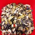 港UV's cooksnap of when they made 高菜漬けの油炒め.