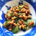 aikokeshi's cooksnap of when they made きゅうり納豆.