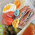 ゆけり３兄弟's cooksnap of when they made お弁当に♪簡単海苔チーズ入りハムカツ.
