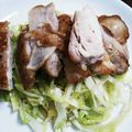 ゆすらいおん's cooksnap of when they made 鶏もも肉のソテー★キャベツ添え.