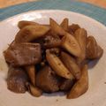北海道伯爵's cooksnap of when they made 新ごぼうと蒟蒻の炊いたの　山椒風味.