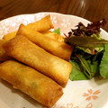 カモミール1139's cooksnap of when they made 簡単⁂長芋の餃子の皮でおくるみ揚げ.