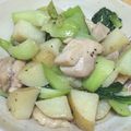 ひーたんゆーたんまま's cooksnap of when they made ちんげん菜 鶏モモ じゃが 炒め.