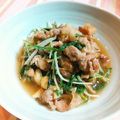 いしまいﾁｬﾝ's cooksnap of when they made 水菜と豚肉の炒め煮☆.