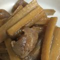 娘にゃんこ's cooksnap of when they made ごぼうとこんにゃくのオイ味噌煮込み.