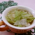 赤い電話's cooksnap of when they made 簡単♪レタススープ.