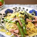 うさぎのシーマ's cooksnap of when they made アスパラとオリーブのペペロンチーノ.