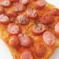 りんごとみかん♬'s cooksnap of when they made ホットドッグ風味☆ソーセージトースト.
