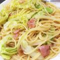 えぃじぃ's cooksnap of when they made 春キャベツとベーコンのペペロンチーノ.
