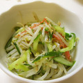 すずゆー's cooksnap of when they made 超簡単☆もやしとカニカマの和風シソ和え.