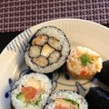 takoyuma's cooksnap of when they made お花の海苔巻き.