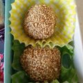 ❦sapphire❦'s cooksnap of when they made 簡単で！ヘルシー！揚げないごま団子.