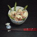 ぼたぼた's cooksnap of when they made ◆海老とアスパラの中華マヨネーズ和え♪◆.