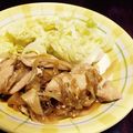 Loveoasis's cooksnap of when they made 我が家のムネ肉生姜焼き♡.