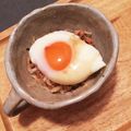mikeekim's cooksnap of when they made 切干し納豆の温泉卵のせ(簡単レンジ温玉).