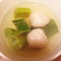 クック7HH0OM☆'s cooksnap of when they made 焼き長ネギと鶏肉団子のお澄まし.