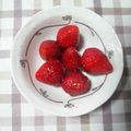 アタックひめちゃん's cooksnap of when they made ❁イチゴにきなこ黒蜜かけちゃった❁.