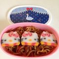 花柄エプロン's cooksnap of when they made 食べやすい焼きそば弁当♪.