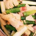 momocookin's cooksnap of when they made 筍とアスパラのベーコン炒め.