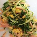 クック2HGI0H☆'s cooksnap of when they made ❤︎水菜サラダ〜玉子入り❤︎.