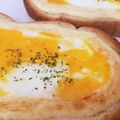りんごとみかん♬'s cooksnap of when they made 簡単絶品エッグトースト.