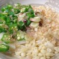 ぴよひこさん's cooksnap of when they made おくらうどん.