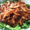 uketoru's cooksnap of when they made 焼肉店の豚キムチ丼.