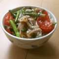 きらり流れ星's cooksnap of when they made トマトとニラと牛肉の炒めもの(つゆだく).