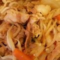 ななみはママ's cooksnap of when they made 焼肉のタレを使った☆満腹豚肉スタミナ焼き.