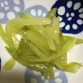 yeum's cooksnap of when they made 簡単☆セロリのきんぴら.