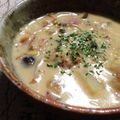 ひまわりニャンコ's cooksnap of when they made 彼氏喜ぶご飯19鶏しめじコーンチャウダー.