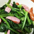 ニャゴママ's cooksnap of when they made 小松菜とウィンナーのペペロン炒め.