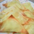 harmony930's cooksnap of when they made 余ったシュウマイの皮でチーカリおつまみ♪.