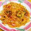 johna's cooksnap of when they made ちゃちゃっと！シンプルなナポリタン.