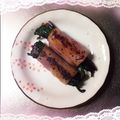 K0A9O0R8U♪'s cooksnap of when they made お弁当♥ほうれん草くるくるベーコン巻き.