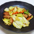 旦那は皿洗い's cooksnap of when they made スパムでマヨポン野菜炒め.