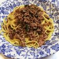 【makicco】's cooksnap of when they made ✿大葉甘味噌の肉そぼろパスタ✿.