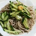 crystaI's cooksnap of when they made きゅうりたっぷり蕎麦.