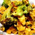 ぴぉたん's cooksnap of when they made かぼちゃとブロッコリーの卵とじ.