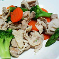 tera☆mix's cooksnap of when they made 冷凍野菜と 豚肉のサラダ.