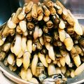 miechaito's cooksnap of when they made マテ貝＊酒蒸し.