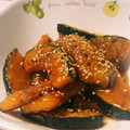 みどりつき＊。's cooksnap of when they made おかずかぼちゃ！！かぼちゃのゴマ照り♪.