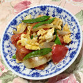 あざらしの赤ちゃん's cooksnap of when they made カラフル★トマトとサヤエンドウの卵炒め.